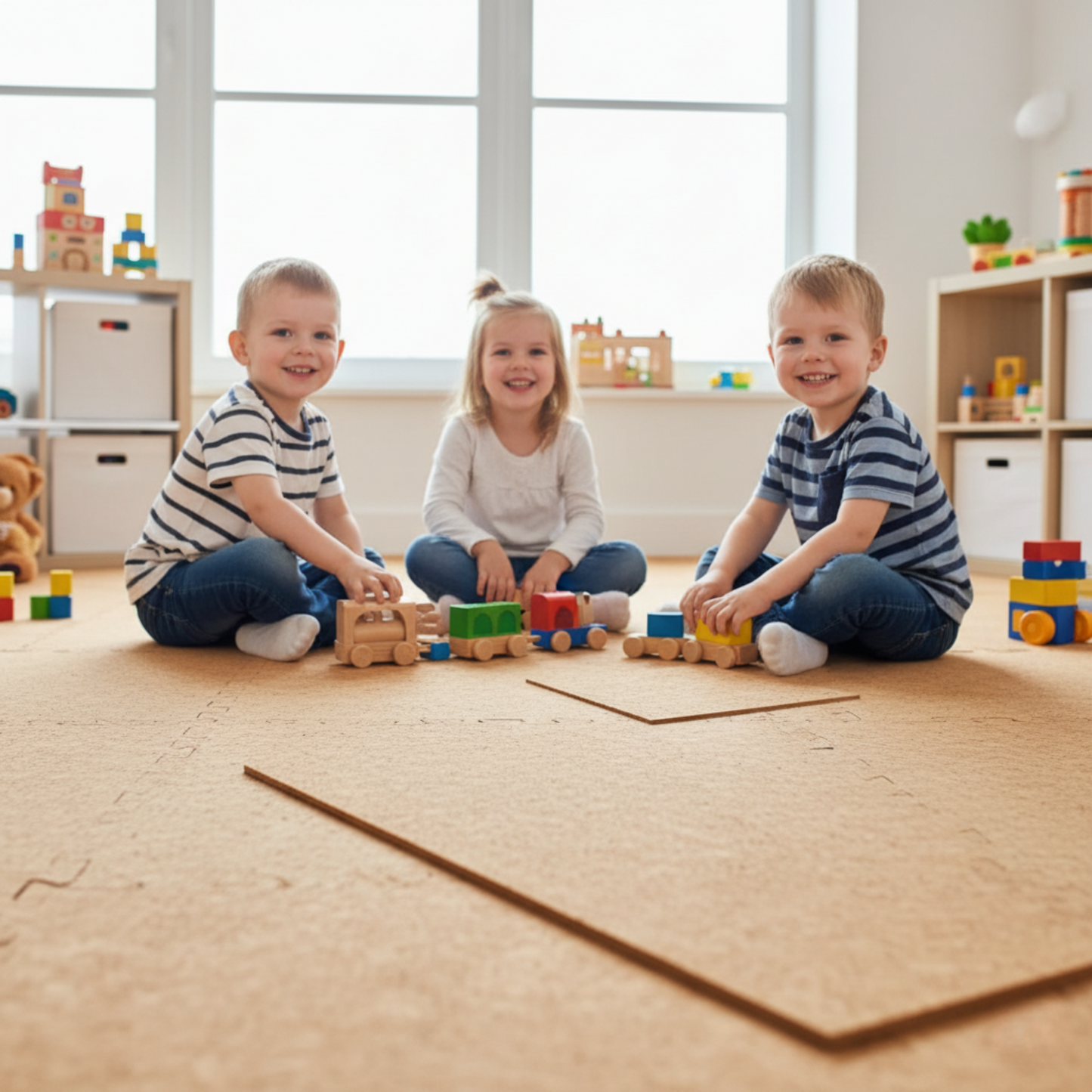 Waterproof Natural Cork Puzzle Mats
