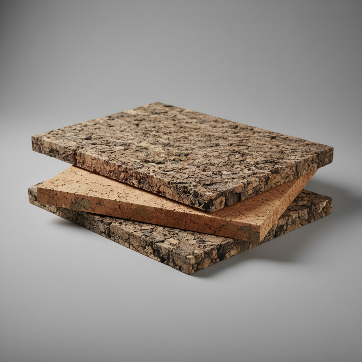 Natural Decorative Cork Bark Wall Tiles - Virgin
