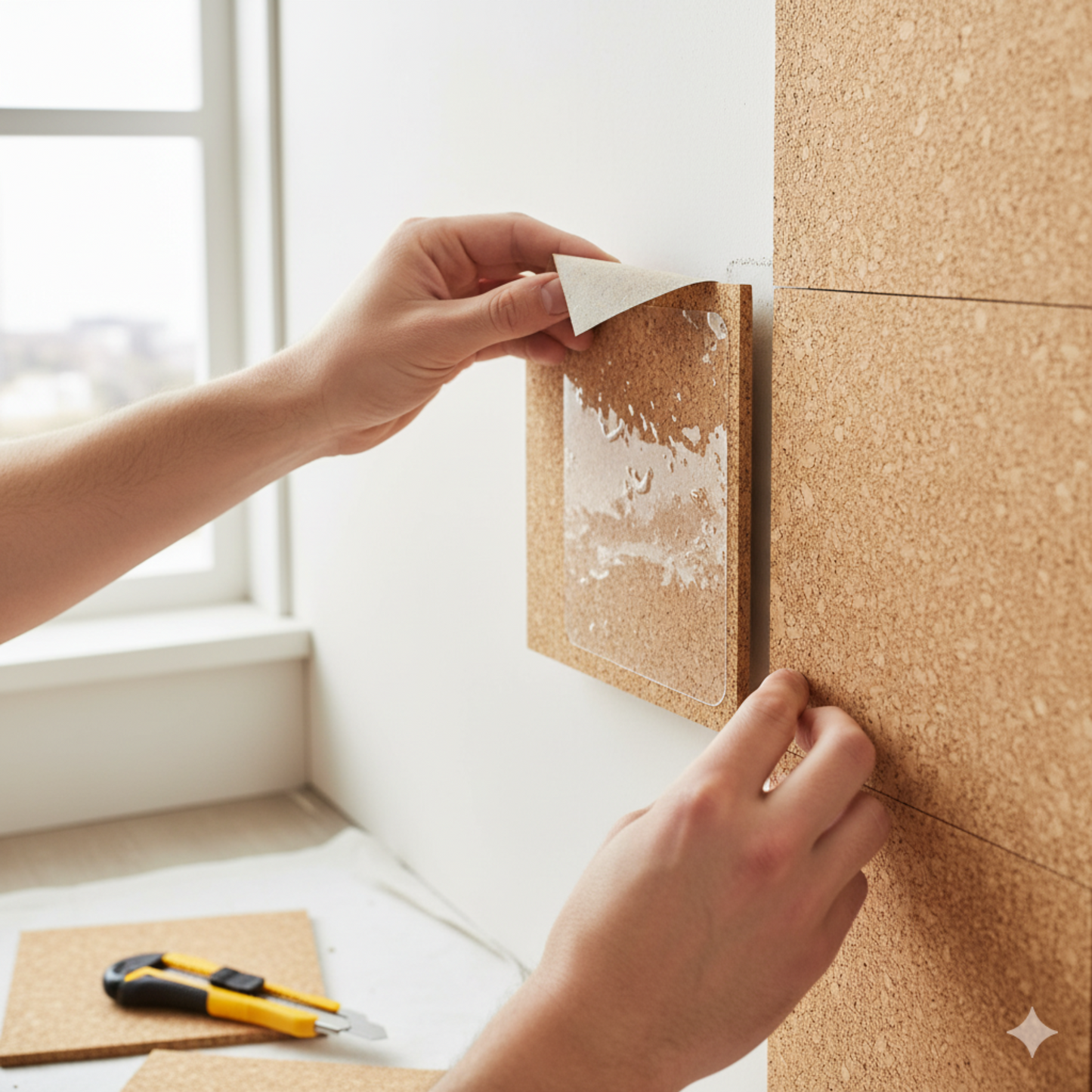 Fine Grained Self Adhesive Cork Sheets
