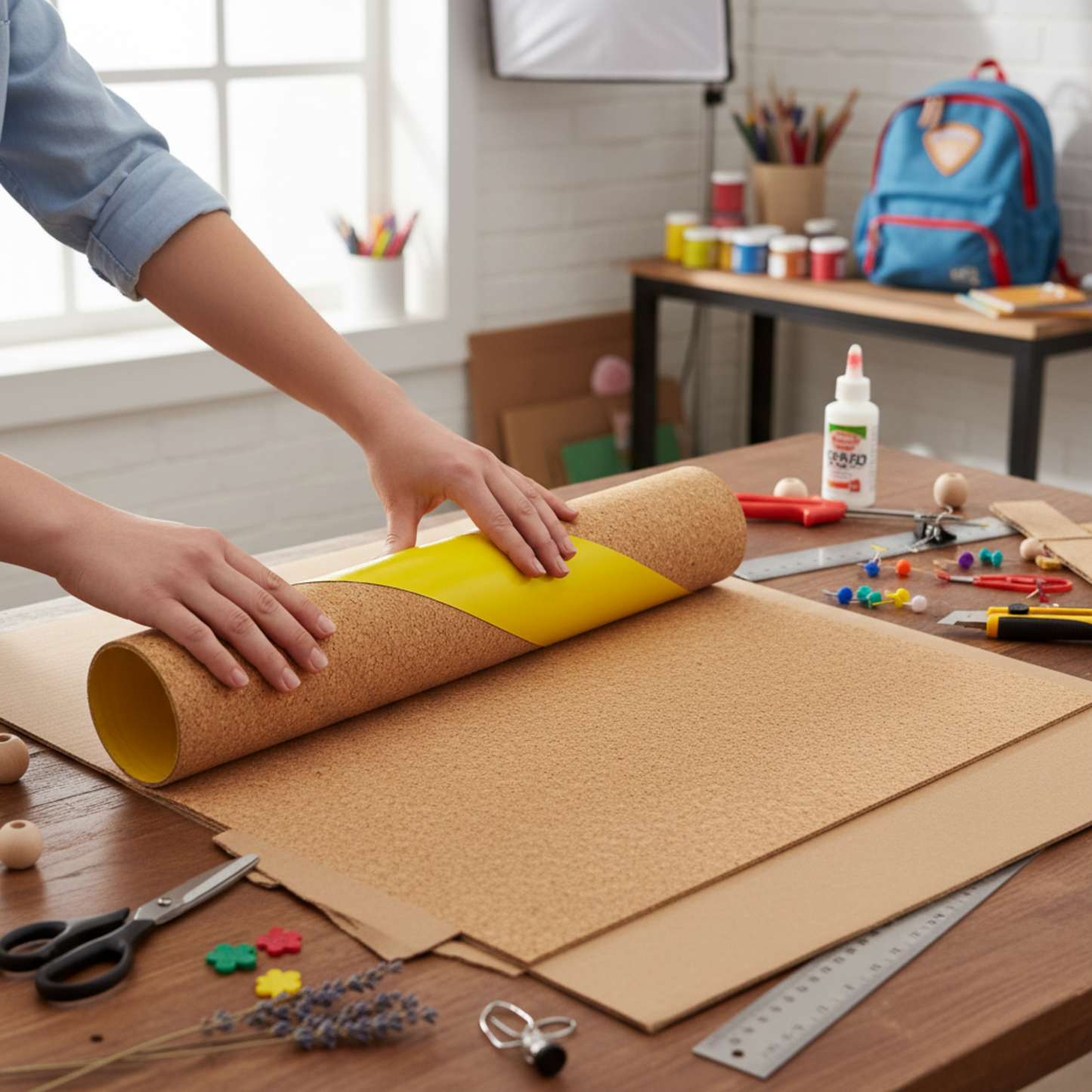 Self-adhesive Cork Board Roll