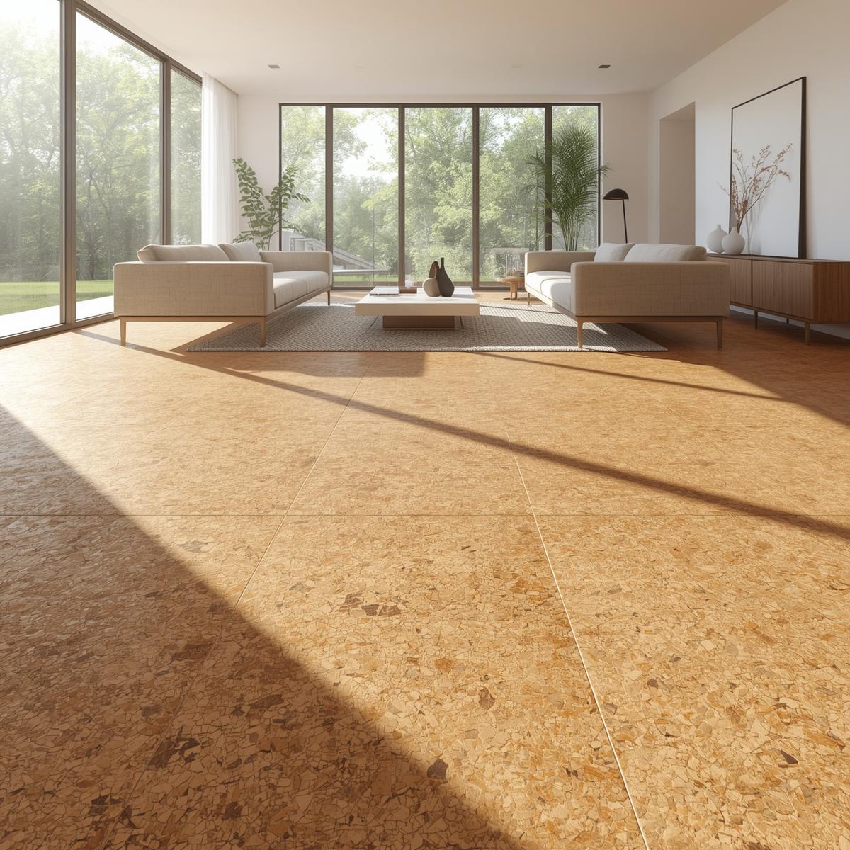 Floating Cork Floor Tiles