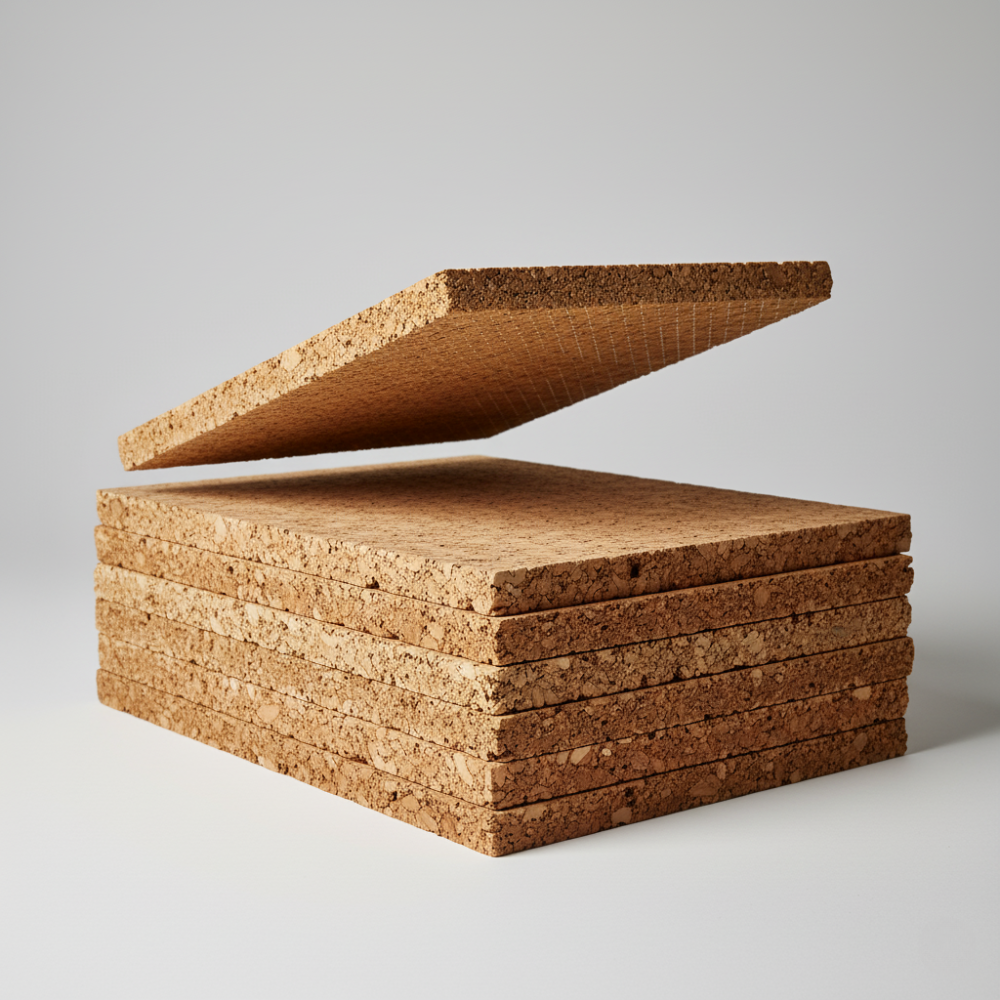 Coarse Grained Self-Adhesive Cork Insulation Panels