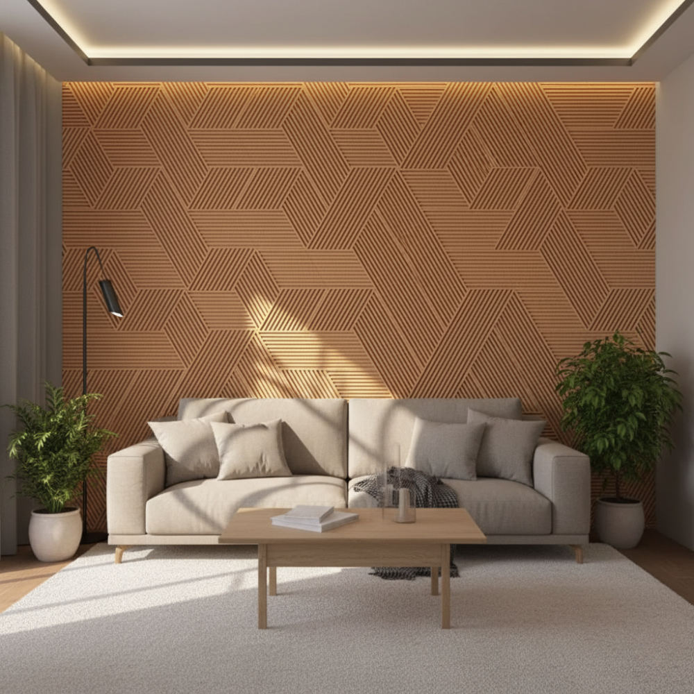 Stripes Cork Wall Tiles