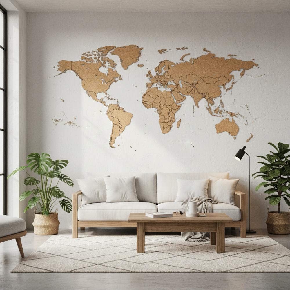 World Map Cork Boards & Cork Globes