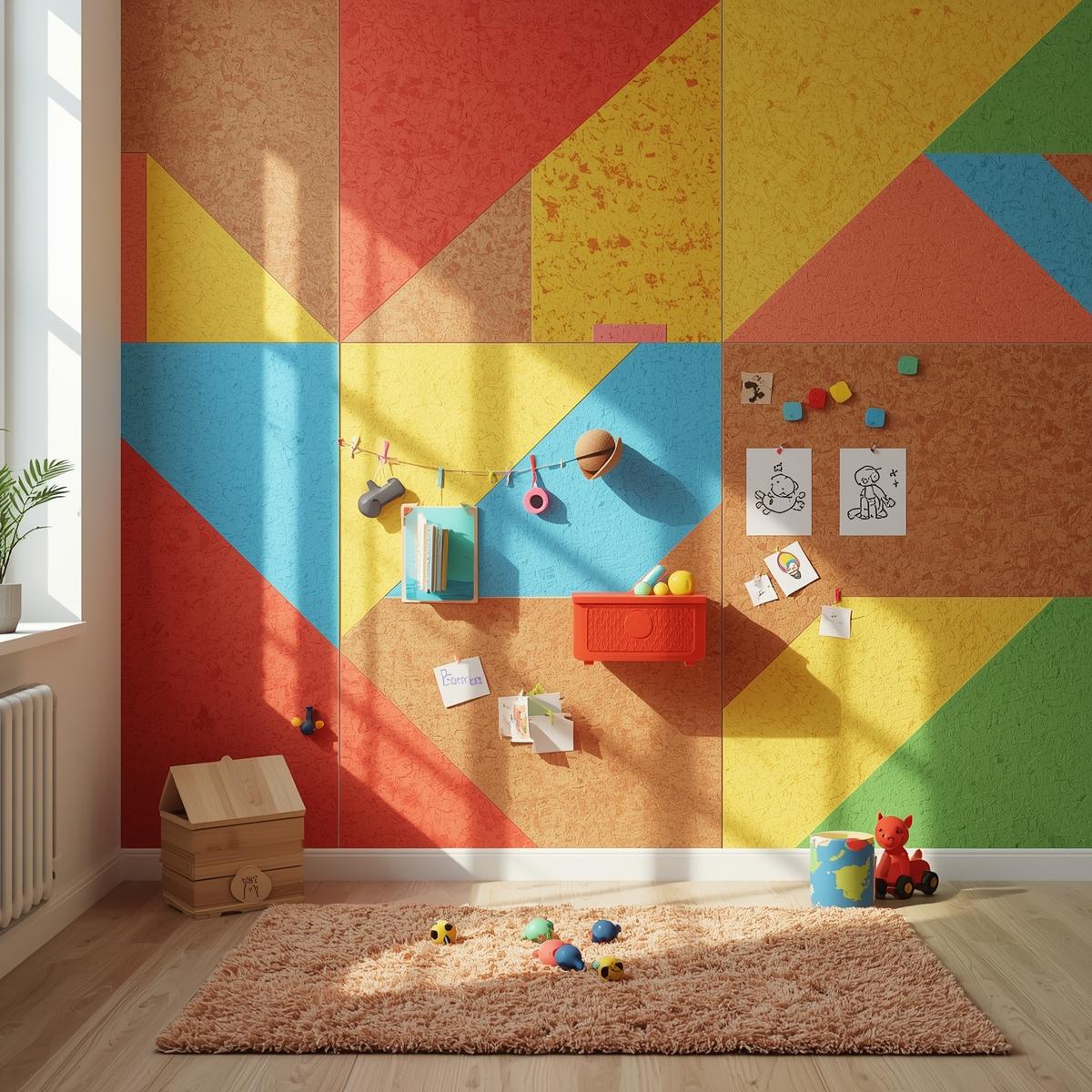 Self Adhesive Colored Cork Board Sheets
