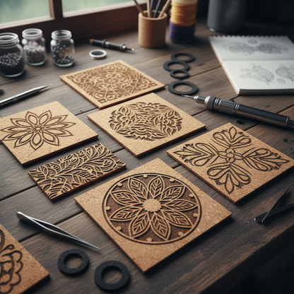 Laser Cut Cork Board